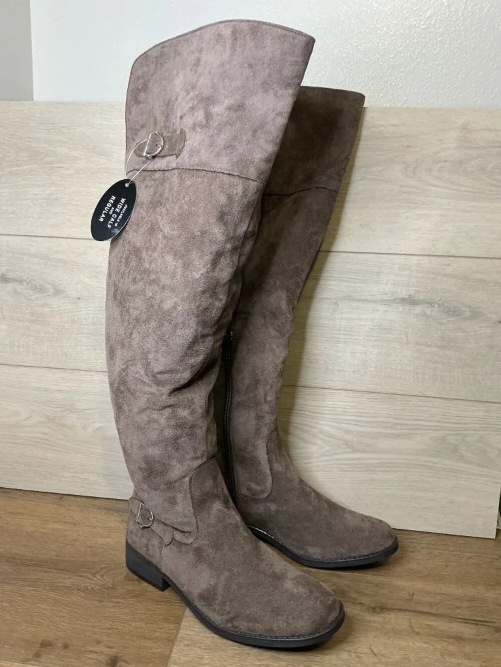American Rag Wide Calf  Aadarra Suede Over Knee Boots 9